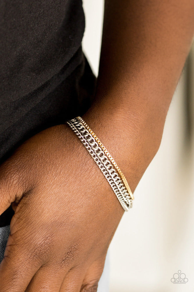 Industrial Icon Bracelet - Silver | Paparazzi Accessories