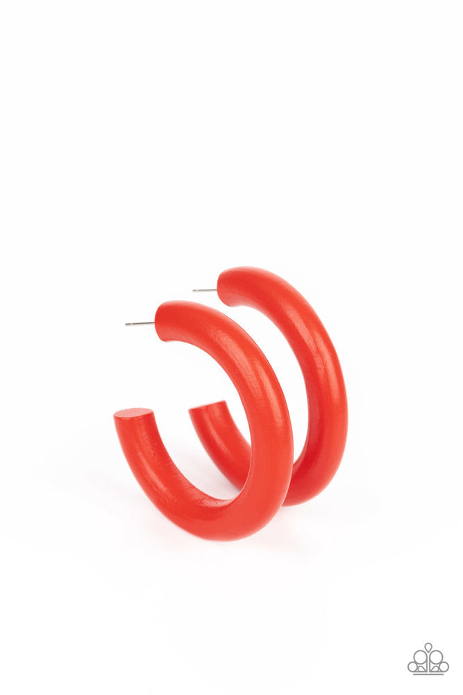 Woodsy Wonder Earrings - Red image 2