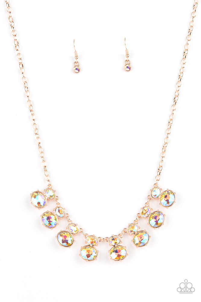 Cosmic Countess Necklace - Rose Gold | Paparazzi Accessories image 2
