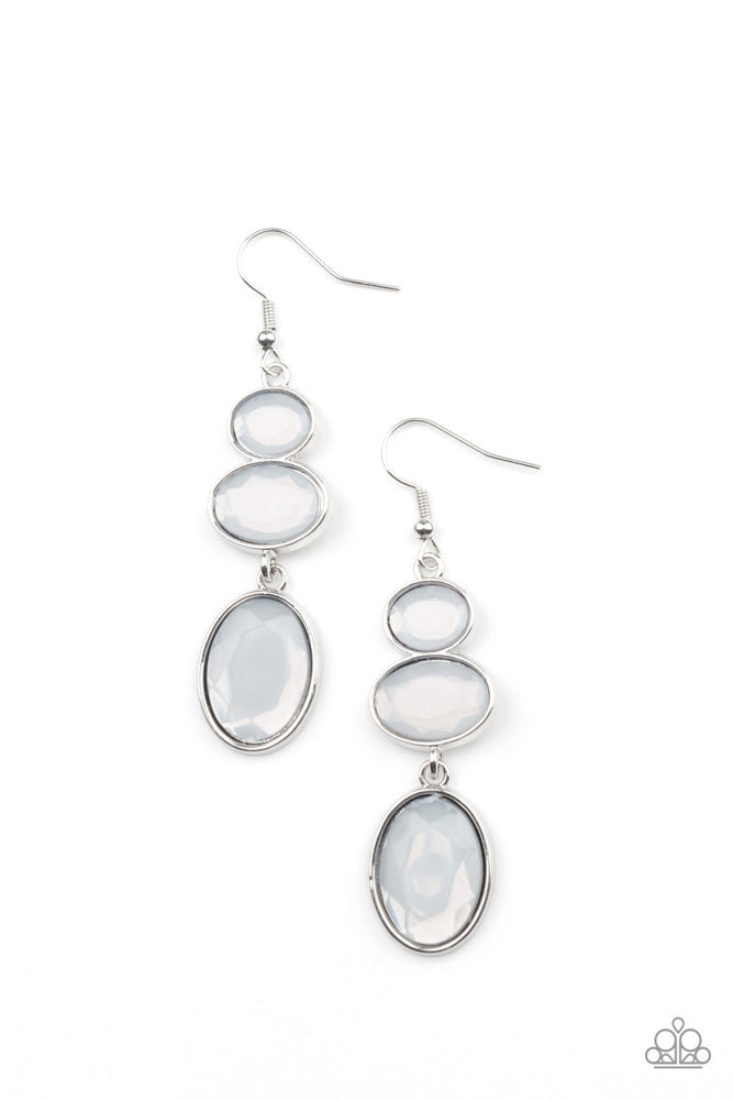 Tiers Of Tranquility Earrings - White image 2