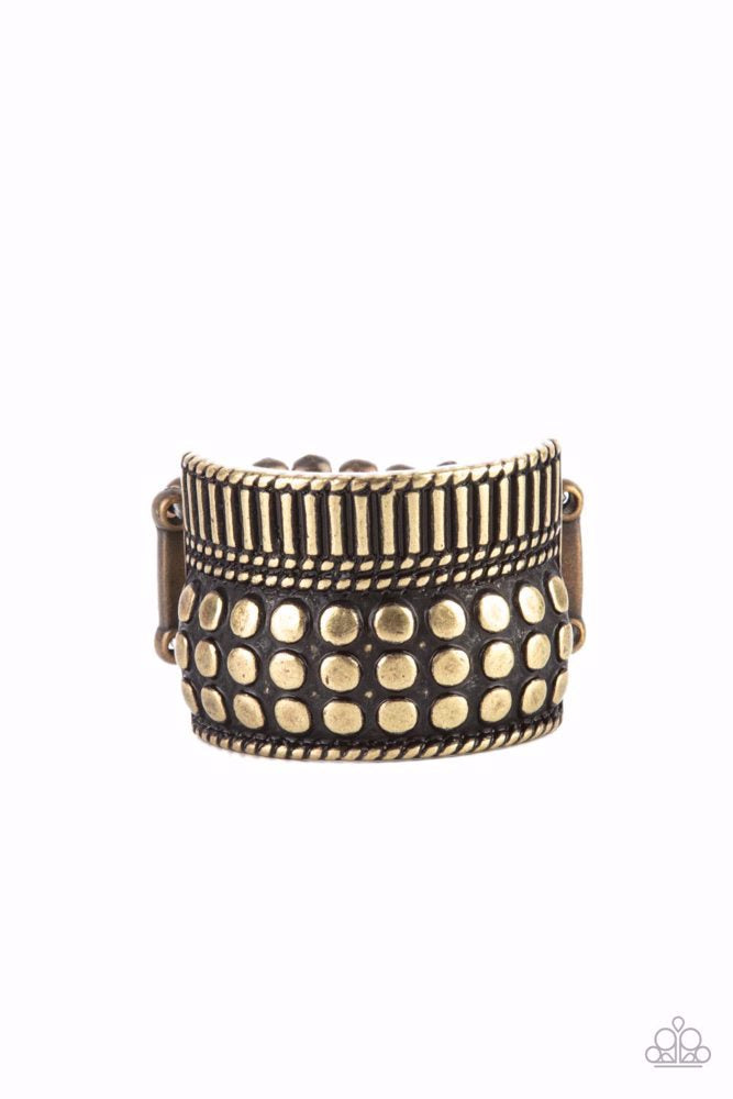 Tenacious Texture - Brass | Paparazzi Accessories