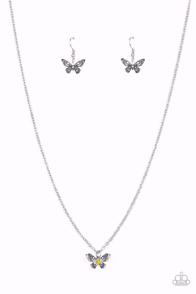 Flutter Love - Yellow | Paparazzi Accessories