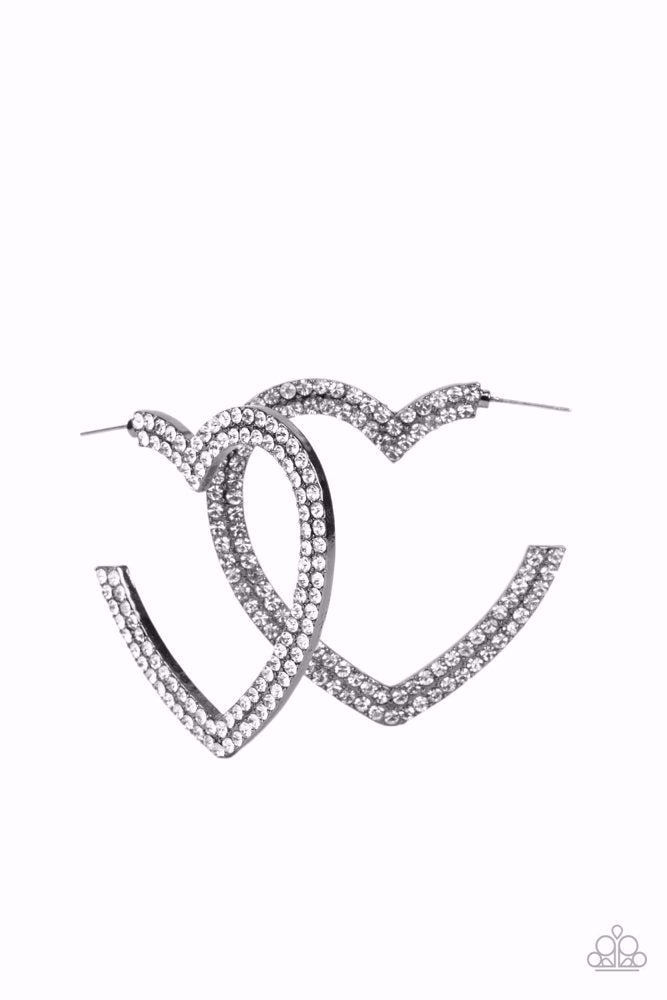 AMORE to Love Earrings - Black image 2