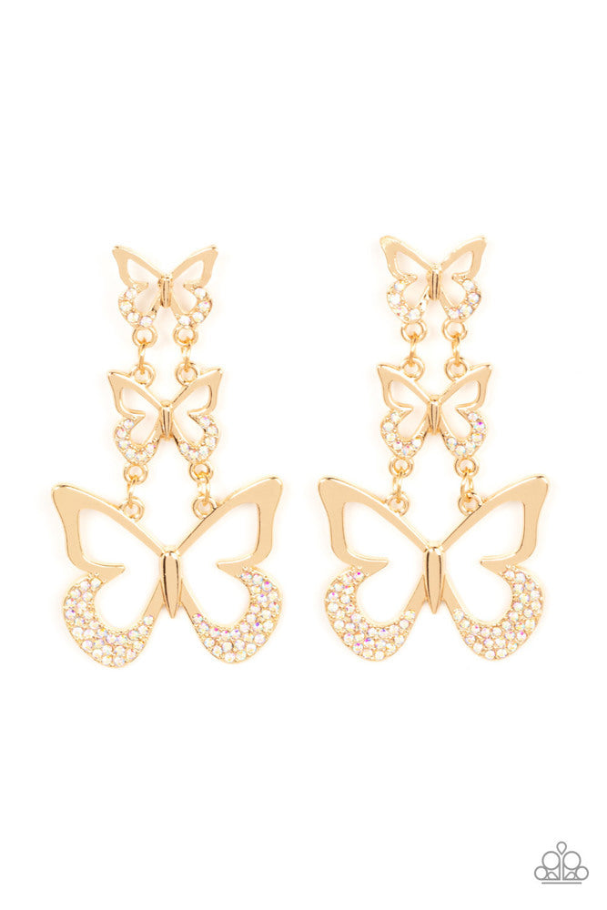 Flamboyant Flutter Earrings - Multi image 2