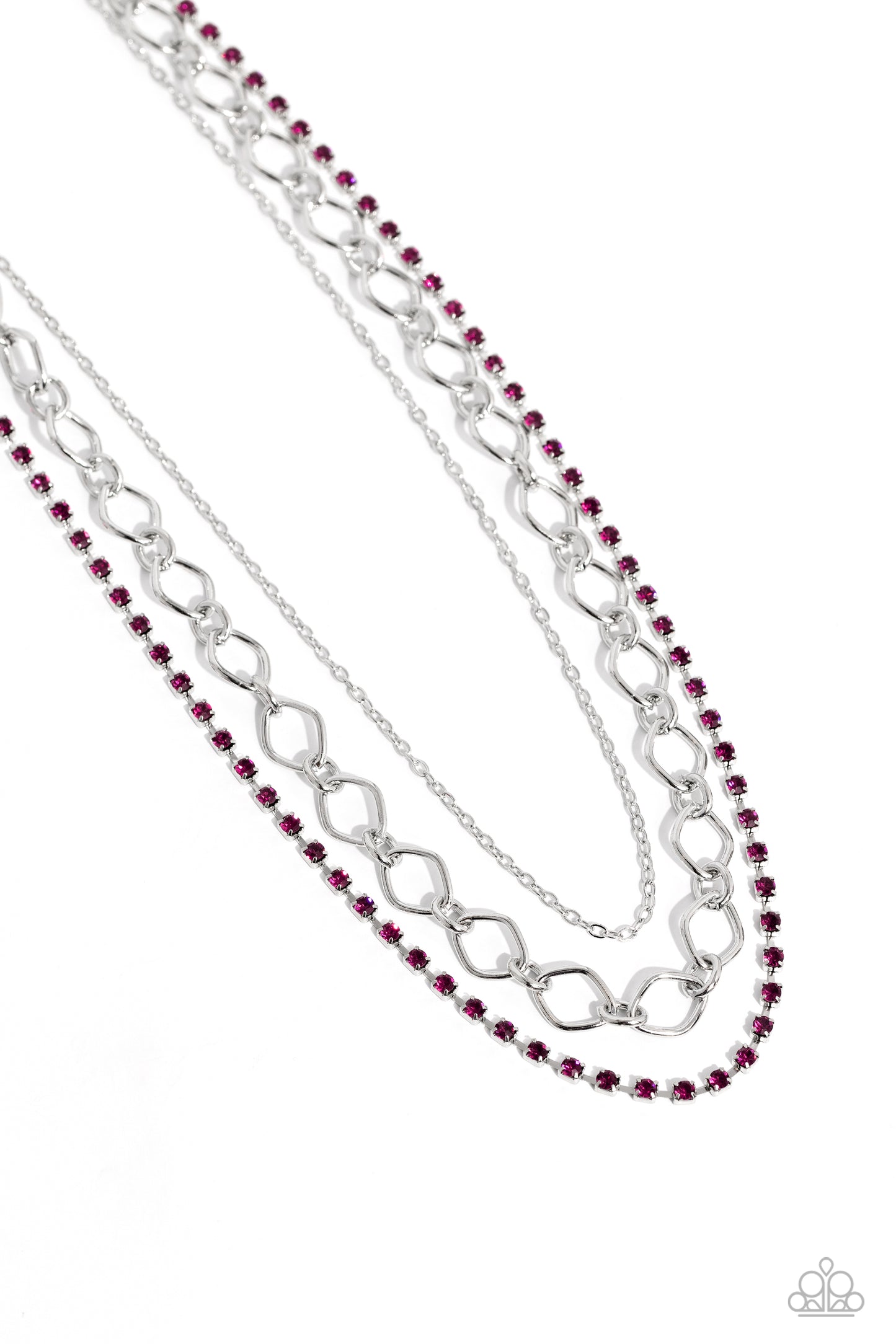 Tasteful Tiers Necklace - Pink image 2