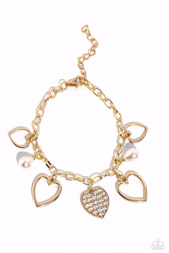 GLOW Your Heart - Gold | Paparazzi Accessories