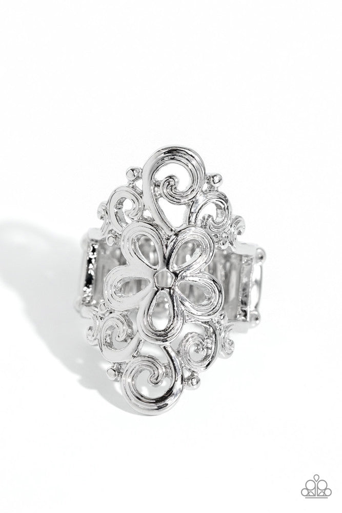 Fantastically Floral Ring - Silver image 2