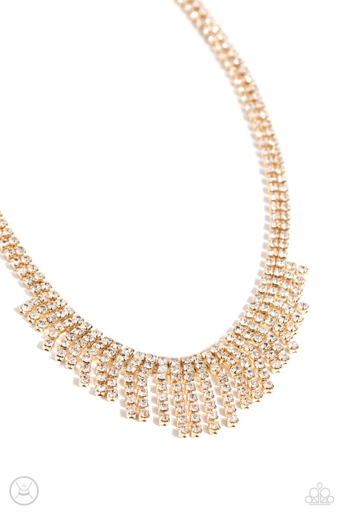 Daring Decadence - Gold | Paparazzi Accessories