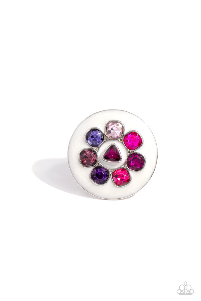 Captivating Centerpiece Ring - Pink image 2