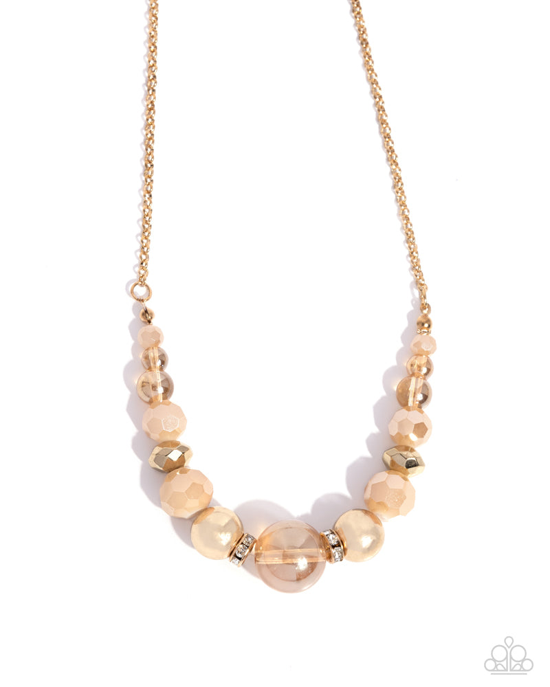 Disco Date Necklace - Gold image 2