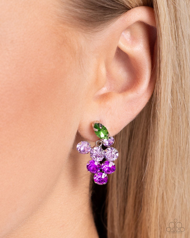 Grapevine Grace Earrings - Purple | Paparazzi Accessories image 3