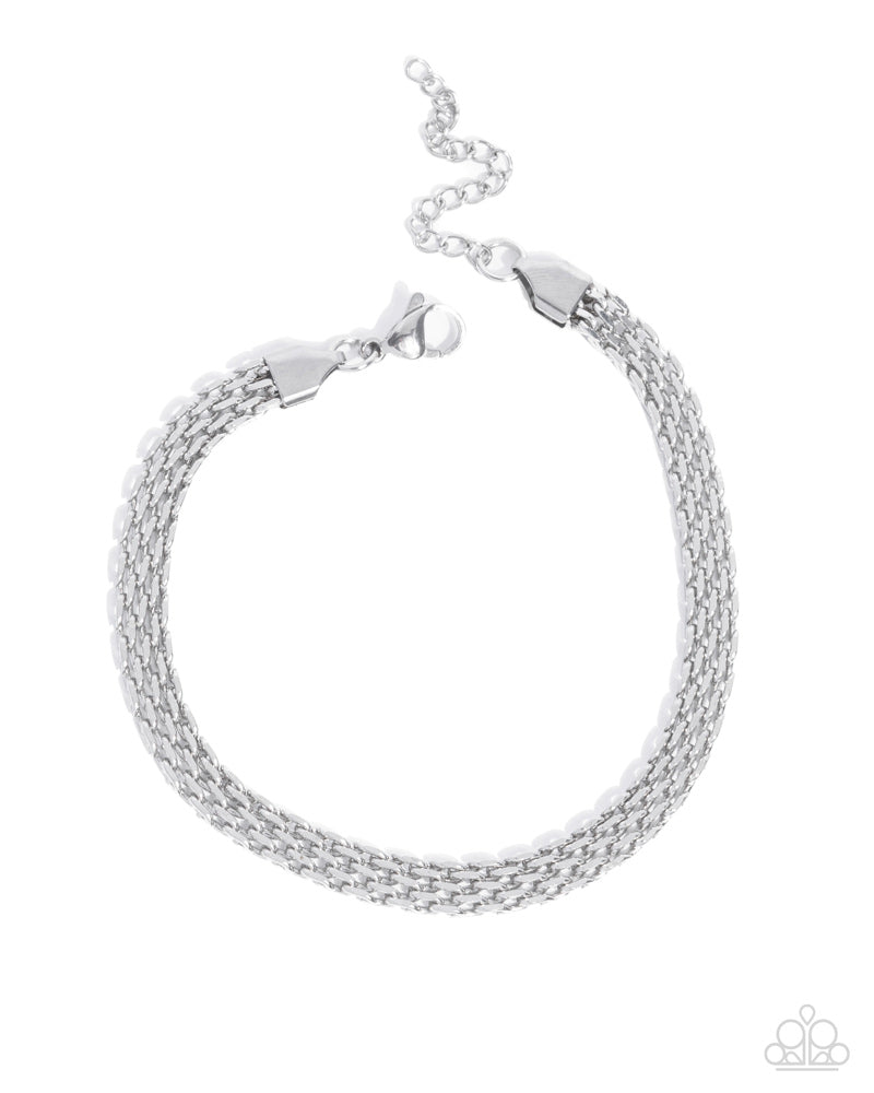 Chained Constitution - Silver | Paparazzi Accessories