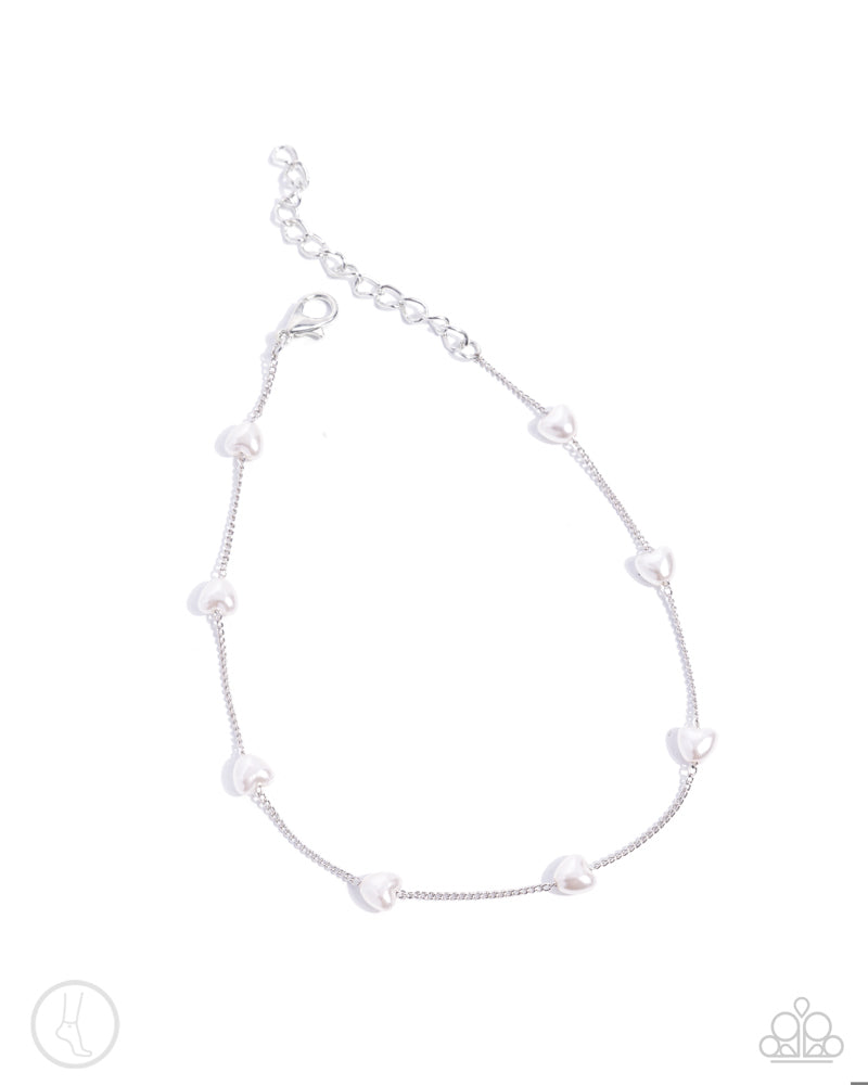 Charming Court Anklet - White image 2