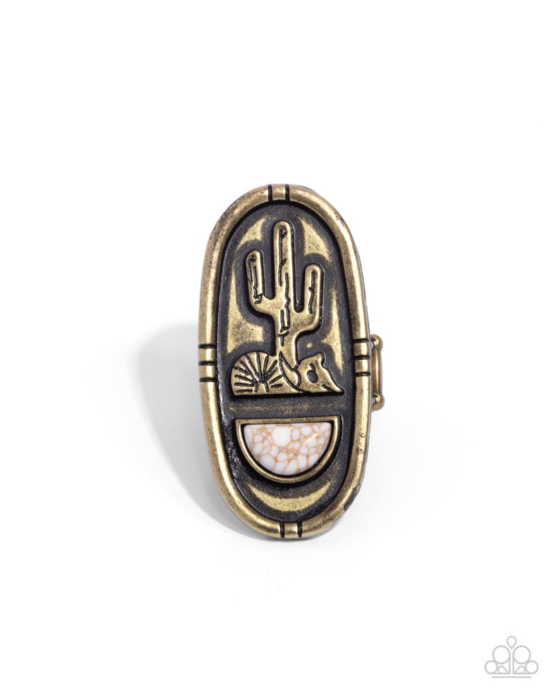 Southwestern Sketch Ring - Brass image 2