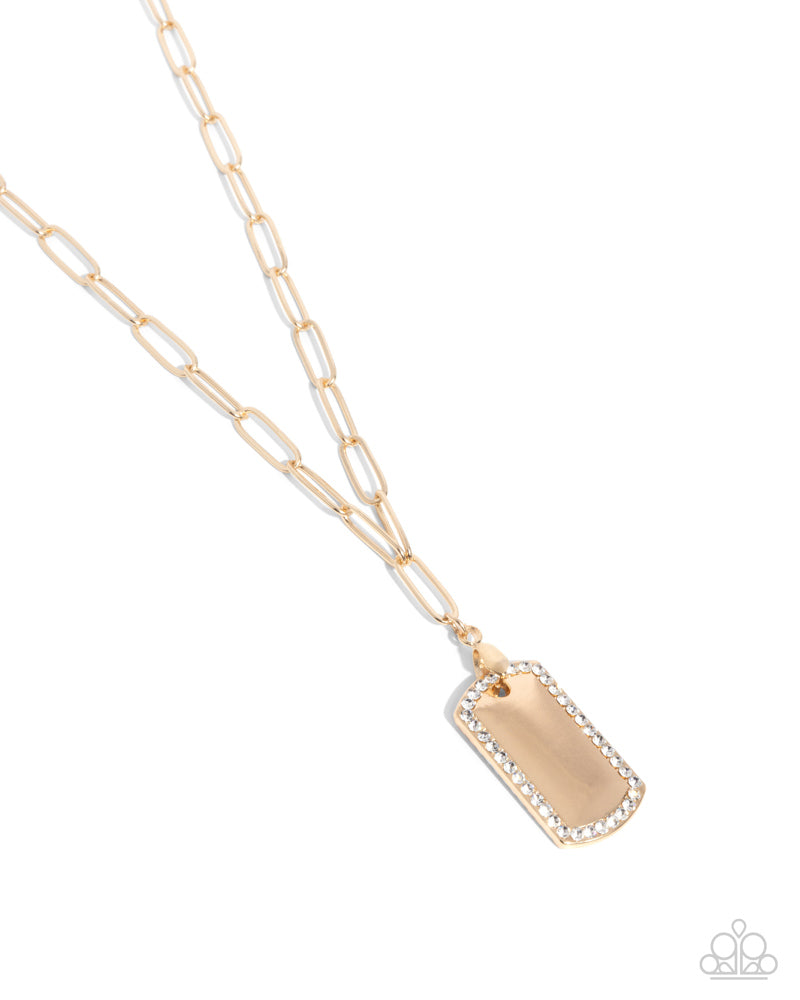 Simple Street Necklace - Gold image 2
