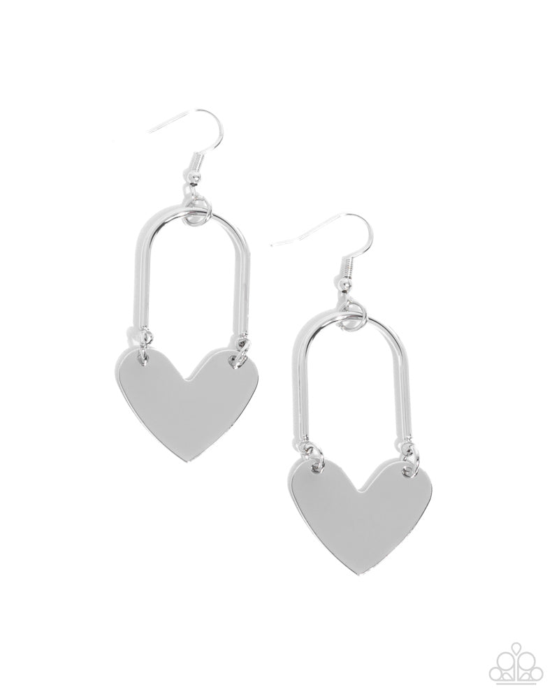 Lady Locket Earrings - Silver image 2