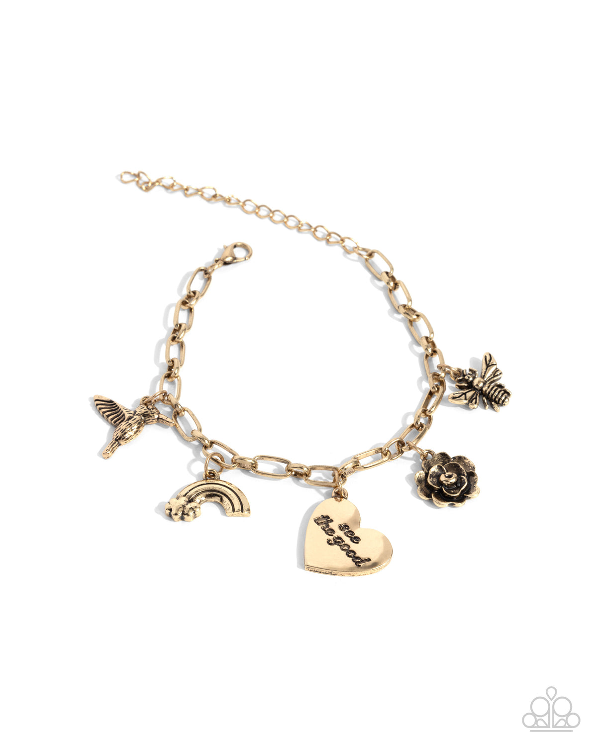 Positive Outlook Bracelet - Gold image 2