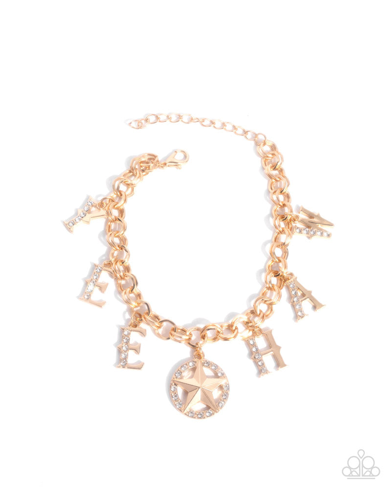 Yeehaw Yell Bracelet - Gold image 2