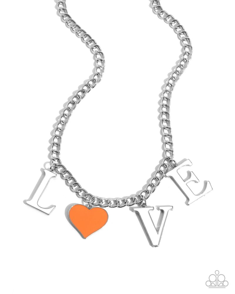Lovely Lineup - Orange | Paparazzi Accessories