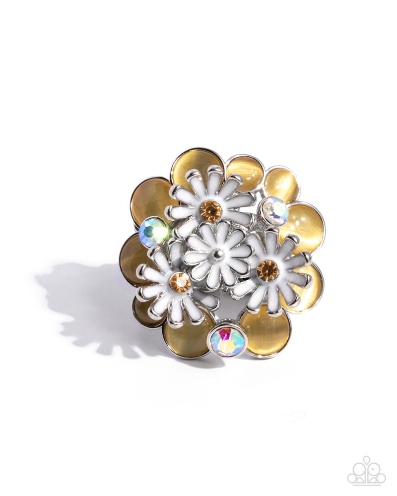 Boisterous Bouquet Ring - Yellow image 2