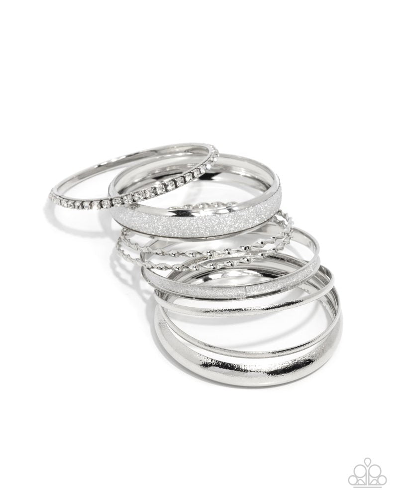 Smoldering Stack Bracelet - Silver image 2