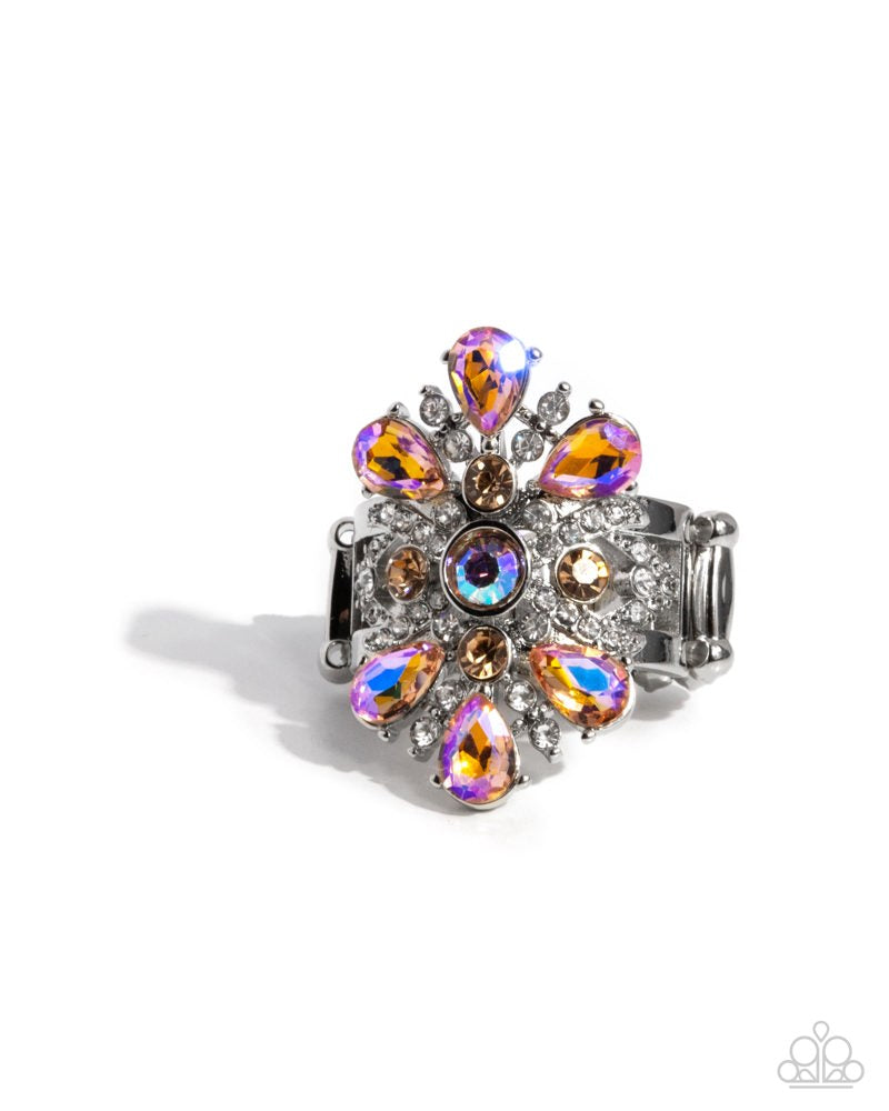 Pronged Panorama Ring - Orange image 2