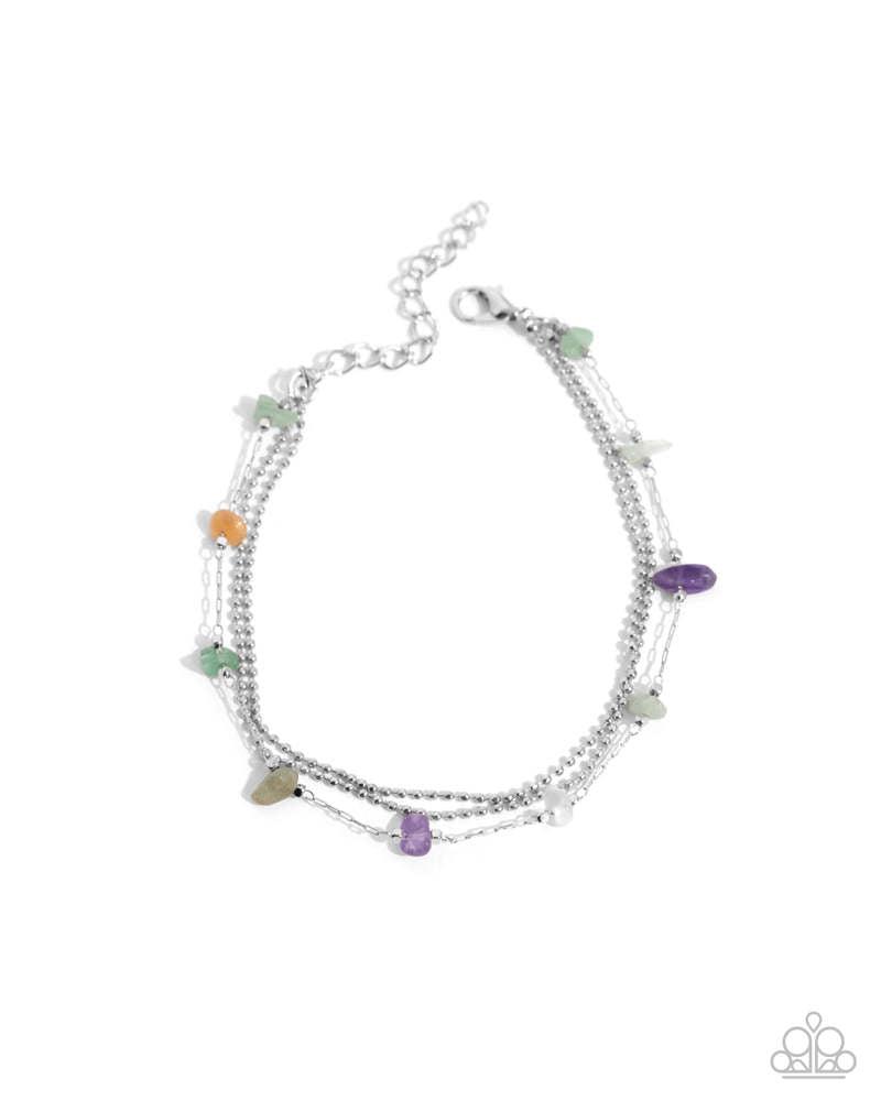 Complete Look - Free-Spirited Favorite Necklace and Free-Spirited Fondness Bracelet Purple Silver 2-Piece Set - Paparazzi