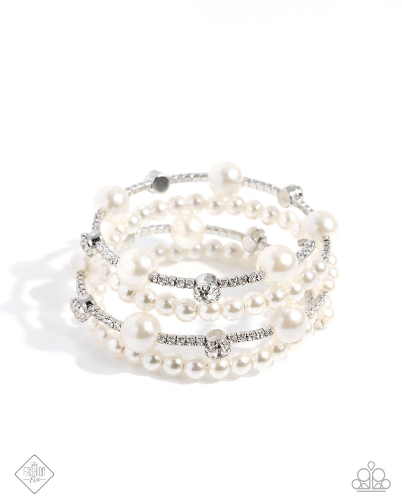 Adorably Amiable Bracelet - White image 2