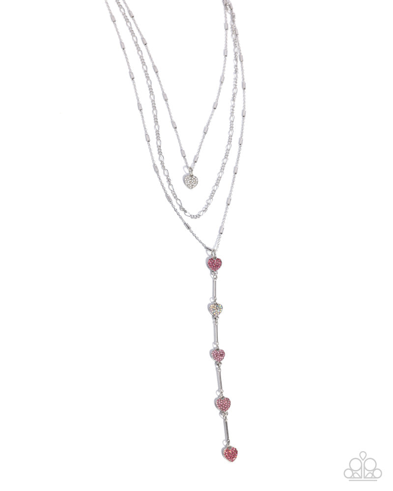 Valiant Valentine Necklace - Pink | Paparazzi Accessories image 2