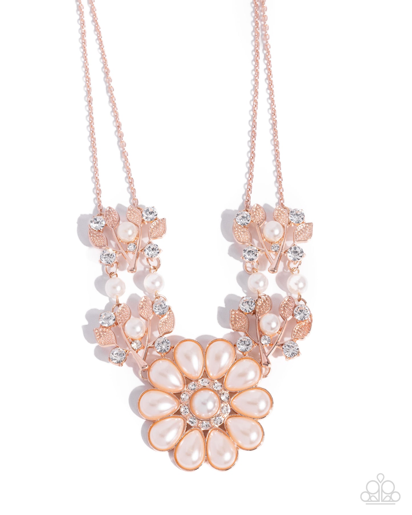 Sprouting Shimmer Necklace - Rose Gold image 2