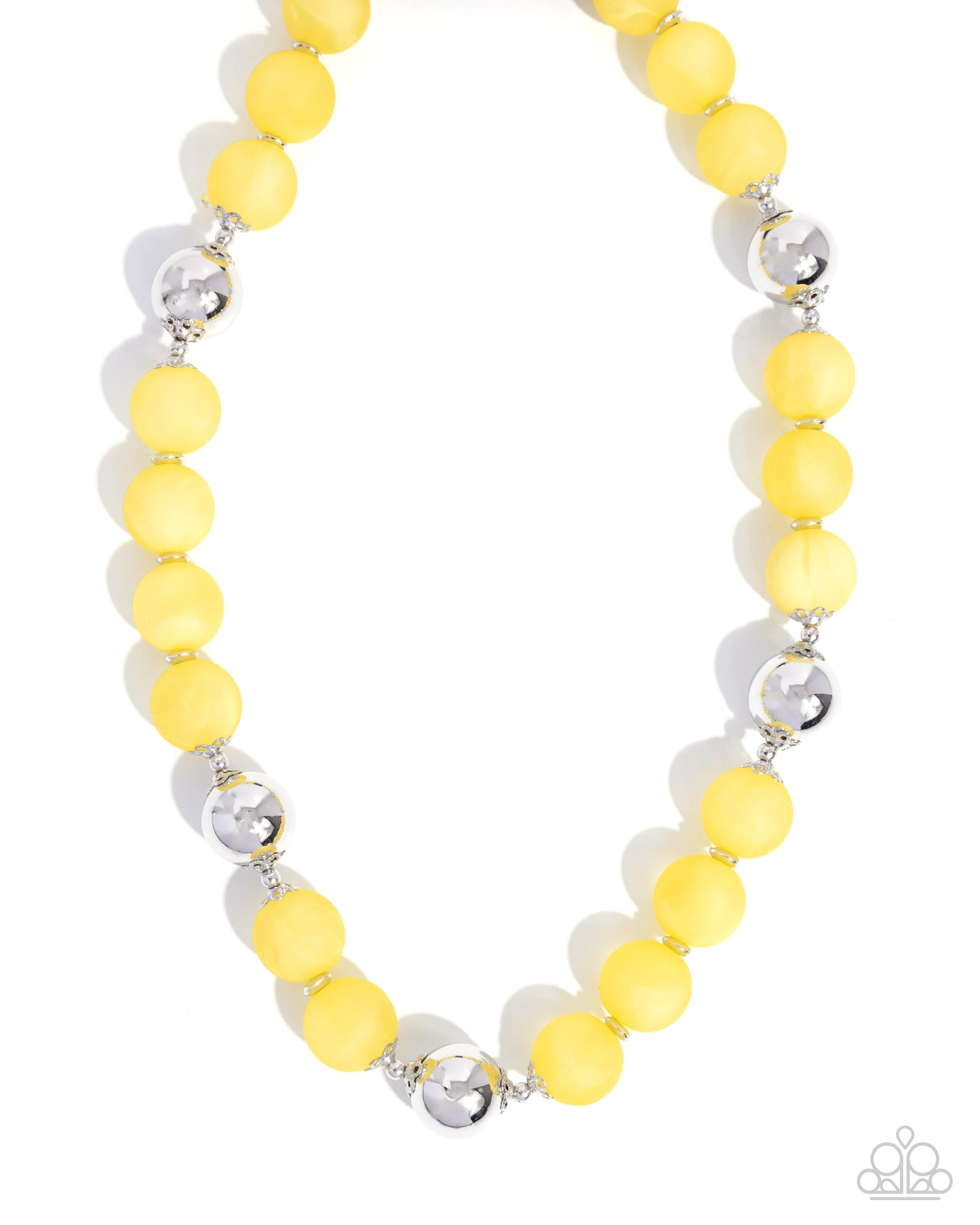 Brilliant Ballroom Necklace - Yellow image 2