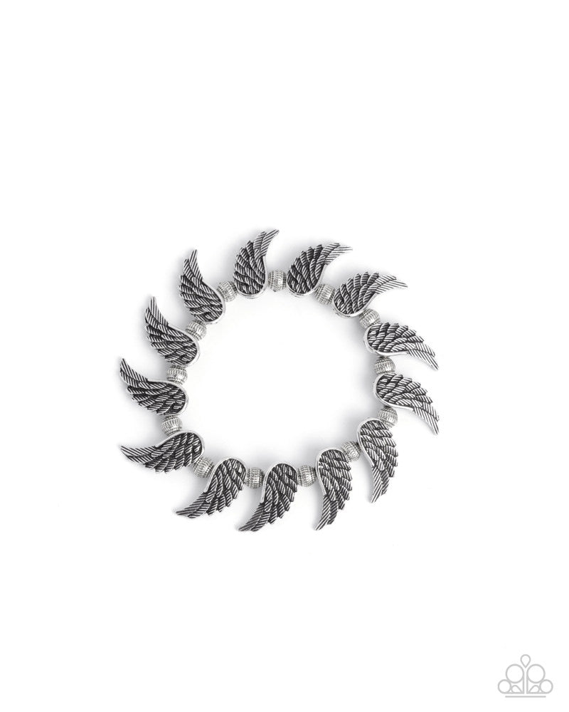 Angelic Ambiance Bracelet - Silver | Paparazzi Accessories image 2