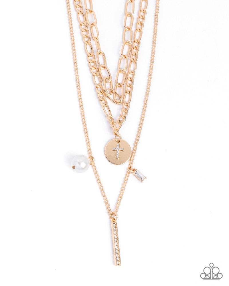 Luminous Layers Necklace - Gold image 2