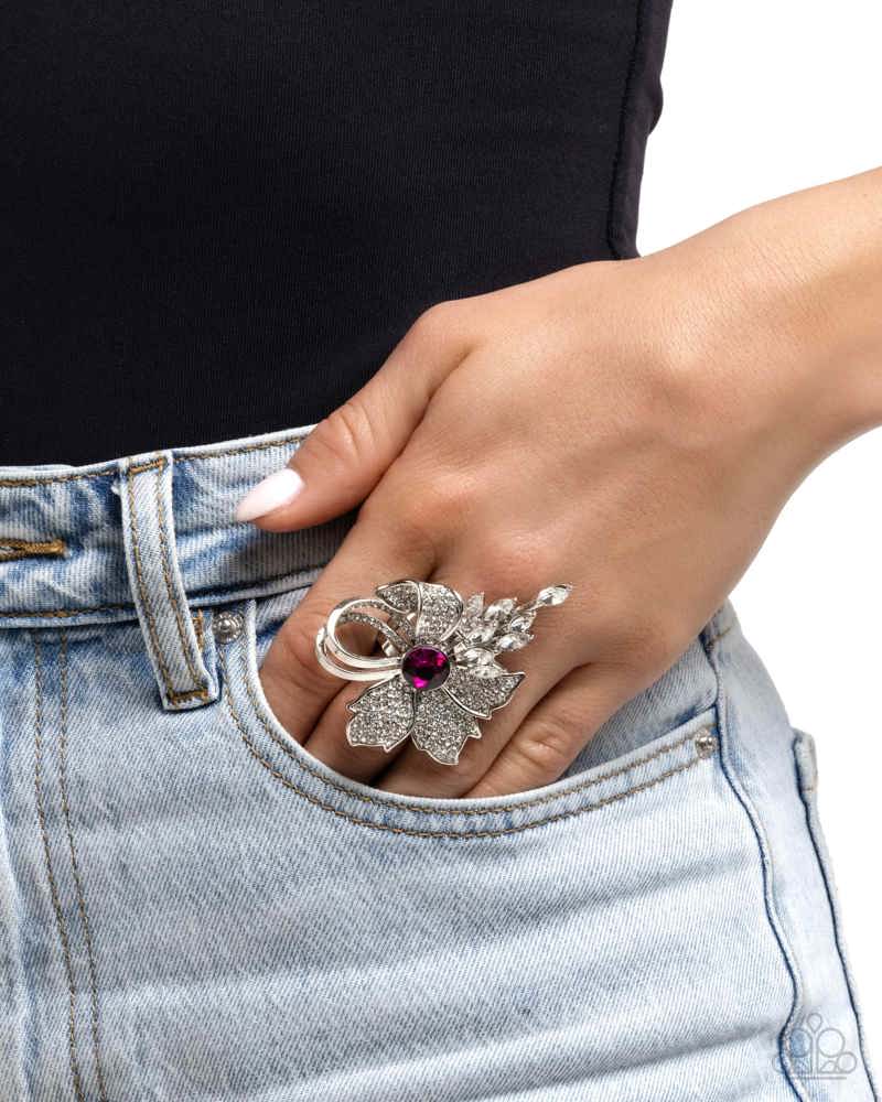 Blooming Broadcast Ring - Pink image 3