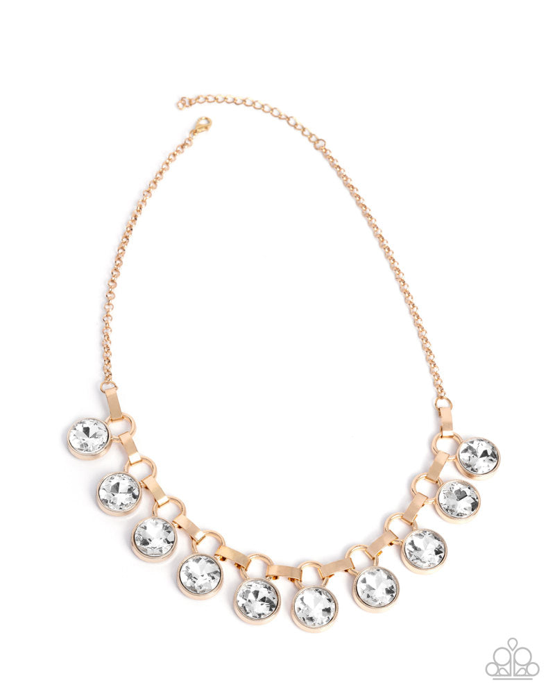 Scintillating Solitaire Necklace - Gold image 2