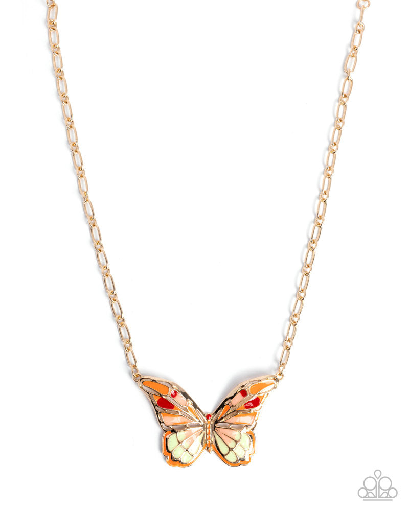 Aerial Accolade Necklace - Orange image 2