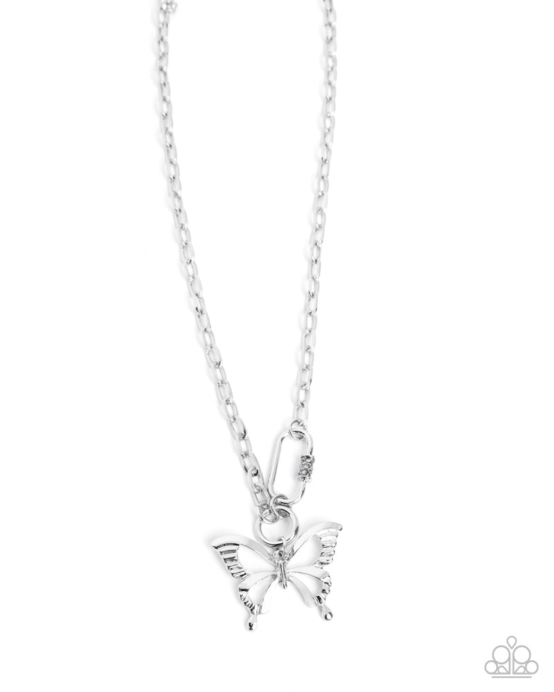 Fluttering Fuel Necklace - Silver image 2
