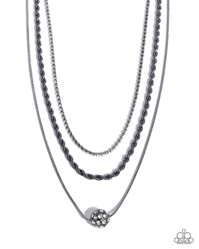 True Love Tiers Necklace - Black image 2