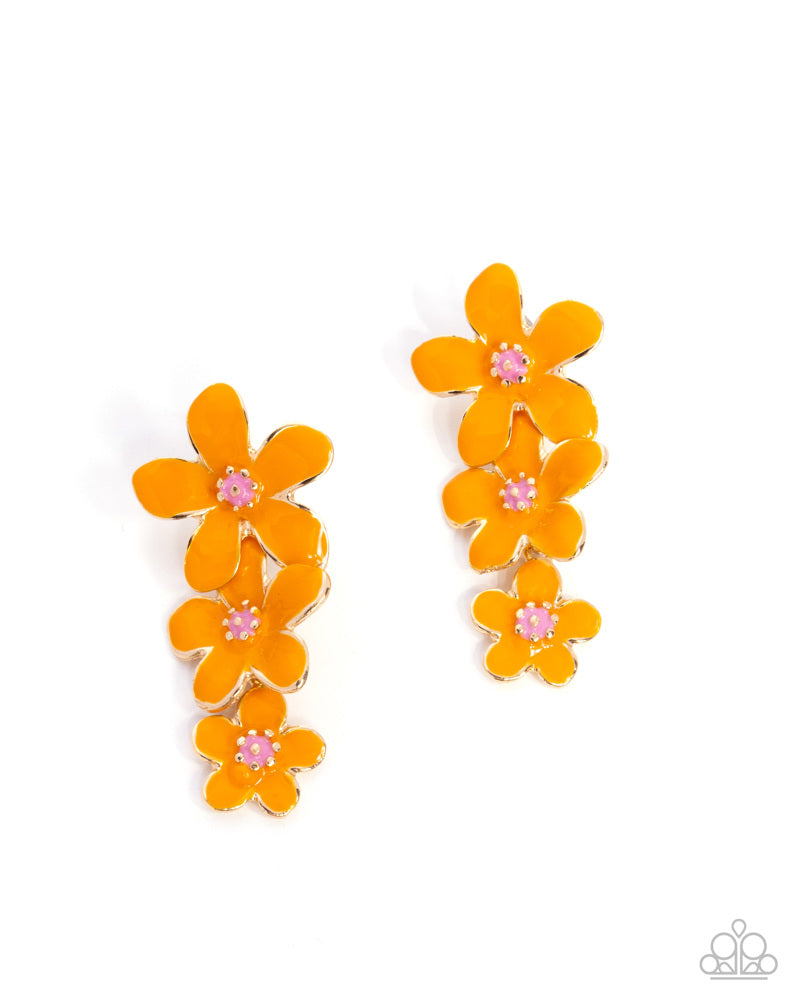 Crack of BLOOM Earrings - Orange image 2