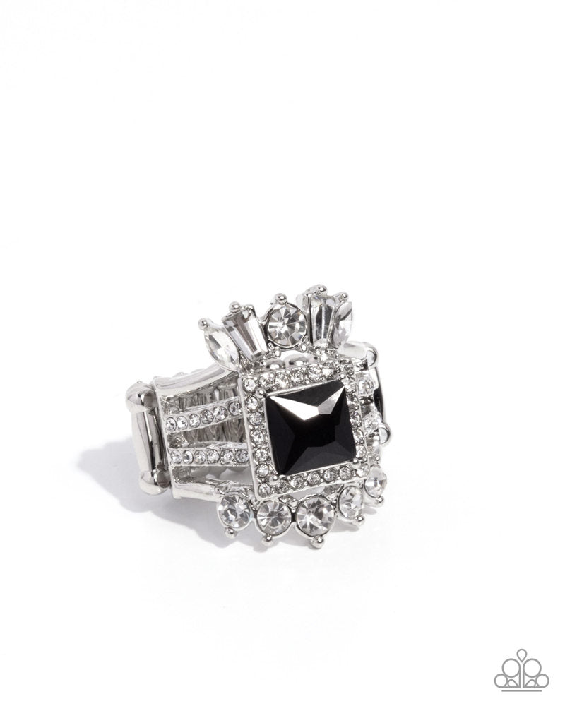 Stately Squares Ring - Black image 2