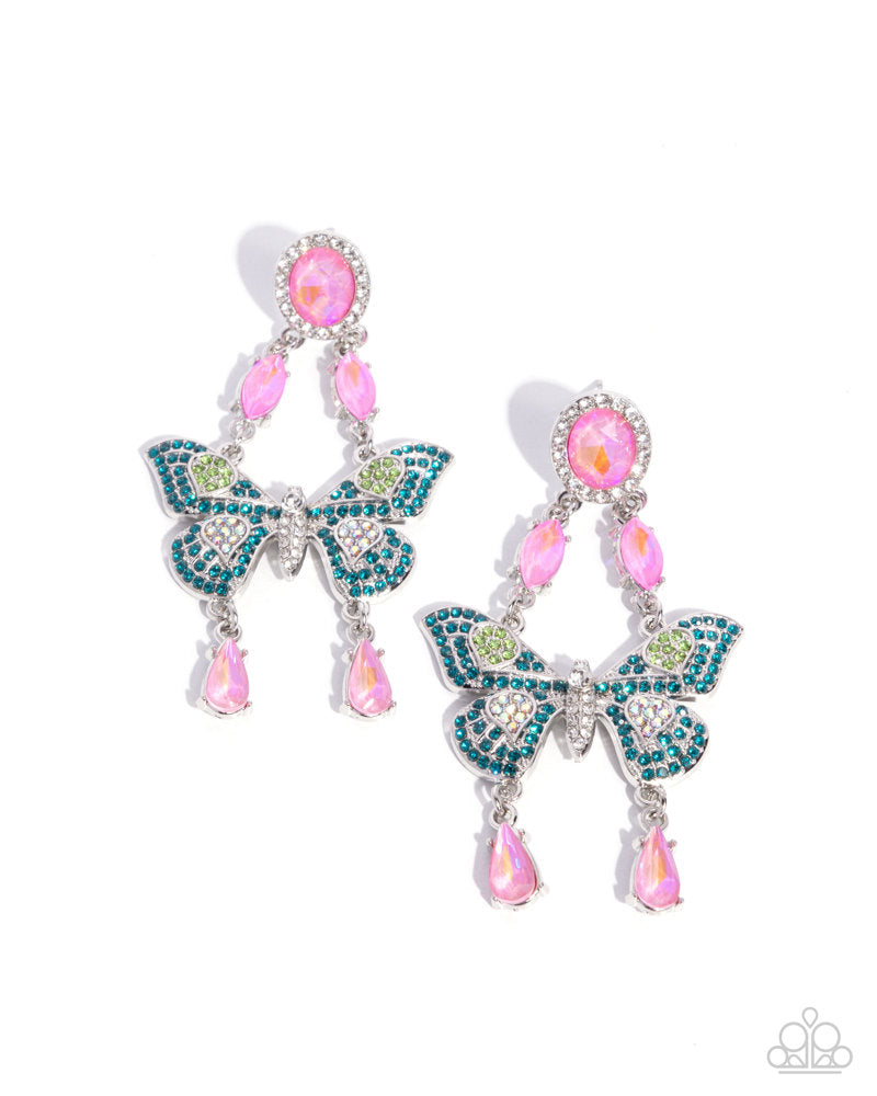 Fluttering Finish Earrings - Multi image 2