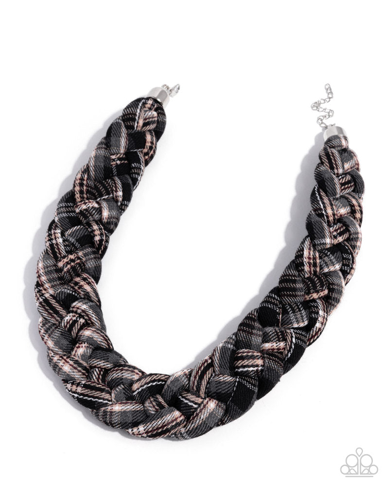 Fine Flannel - Black | Paparazzi Accessories