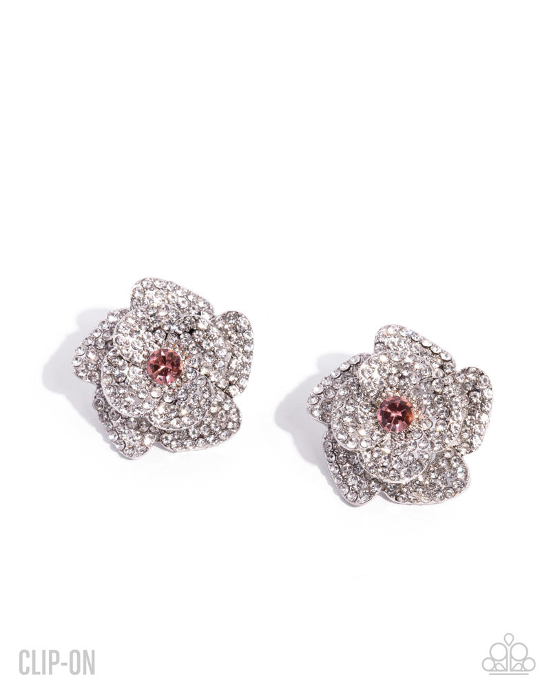 Shimmery Surety Earrings - Pink image 2