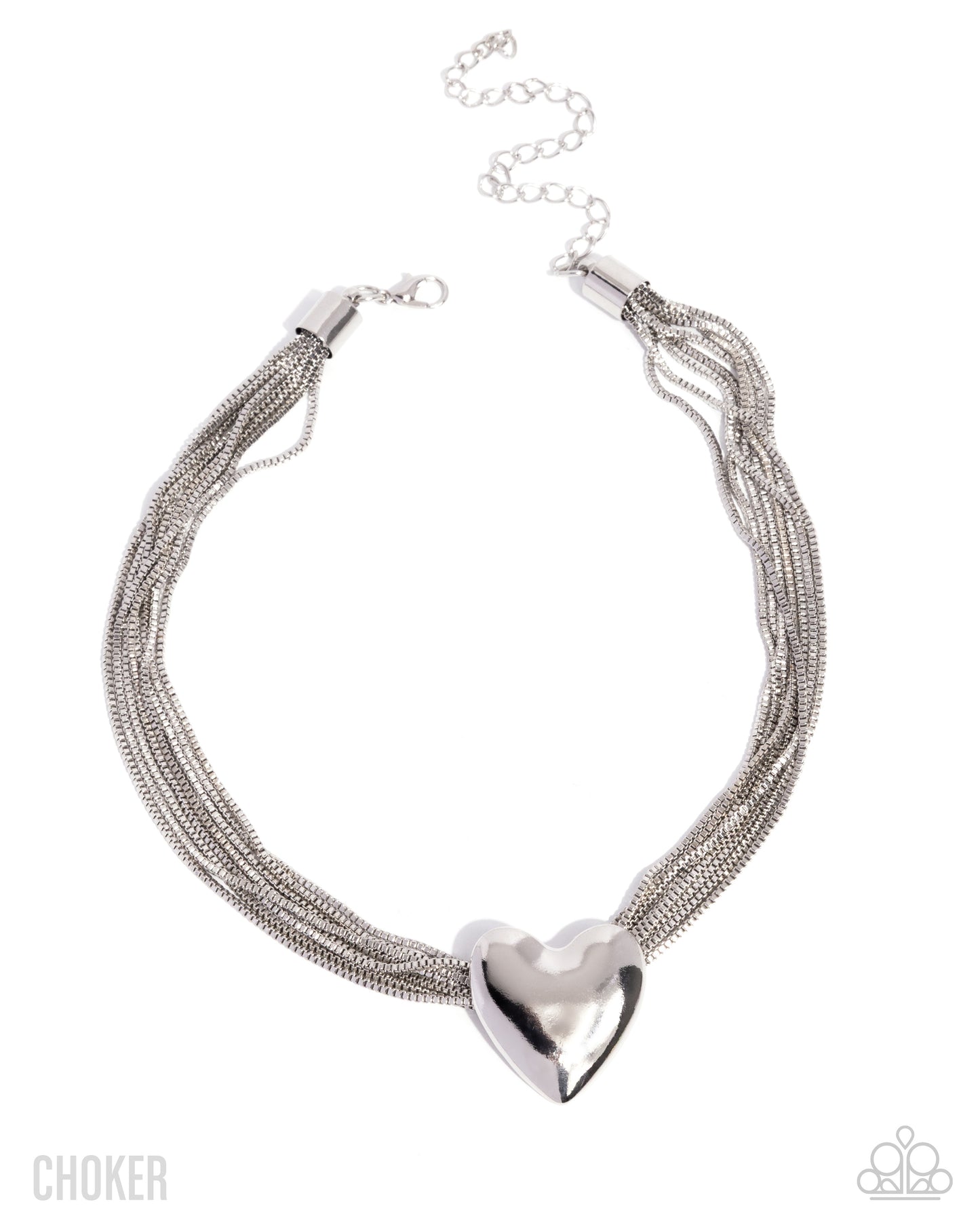 Gathered Galentine Necklace - Silver image 3