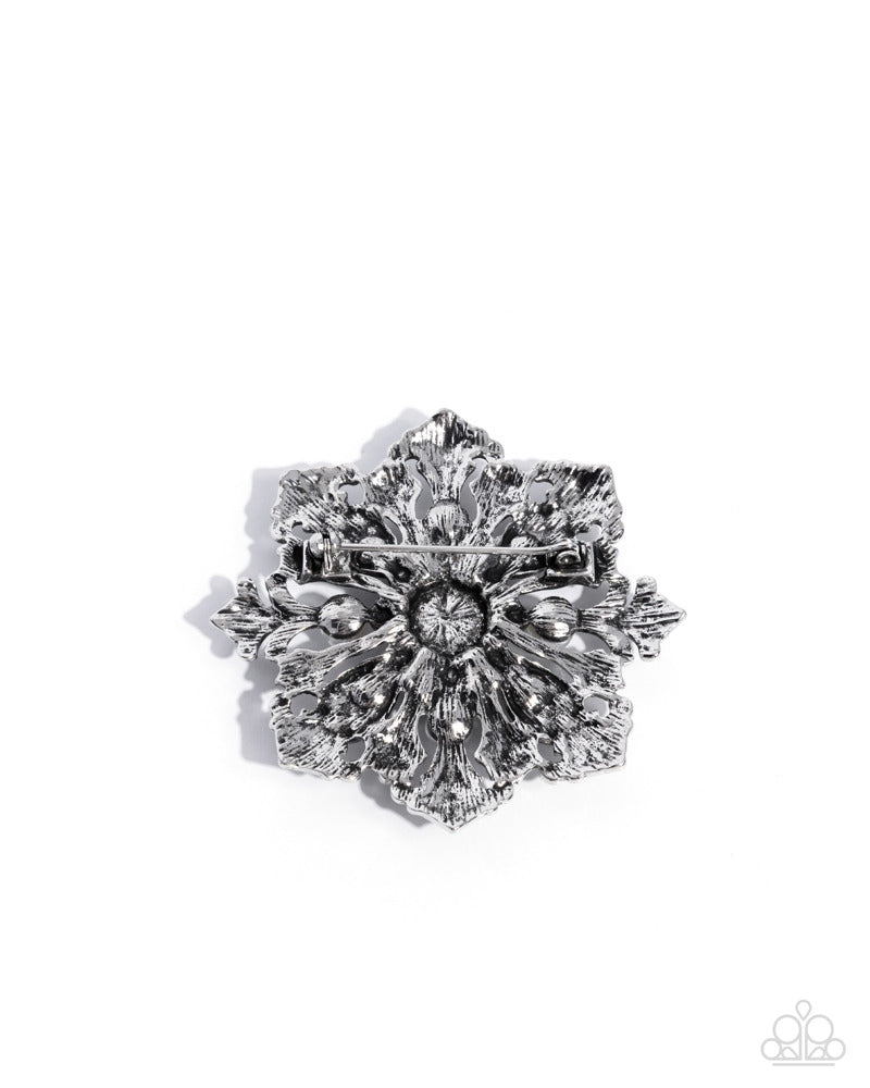 Professional Pairing - White Brooch | Paparazzi Accessories
