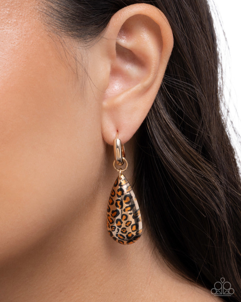 Caged Cheetah - Gold | Paparazzi Accessories