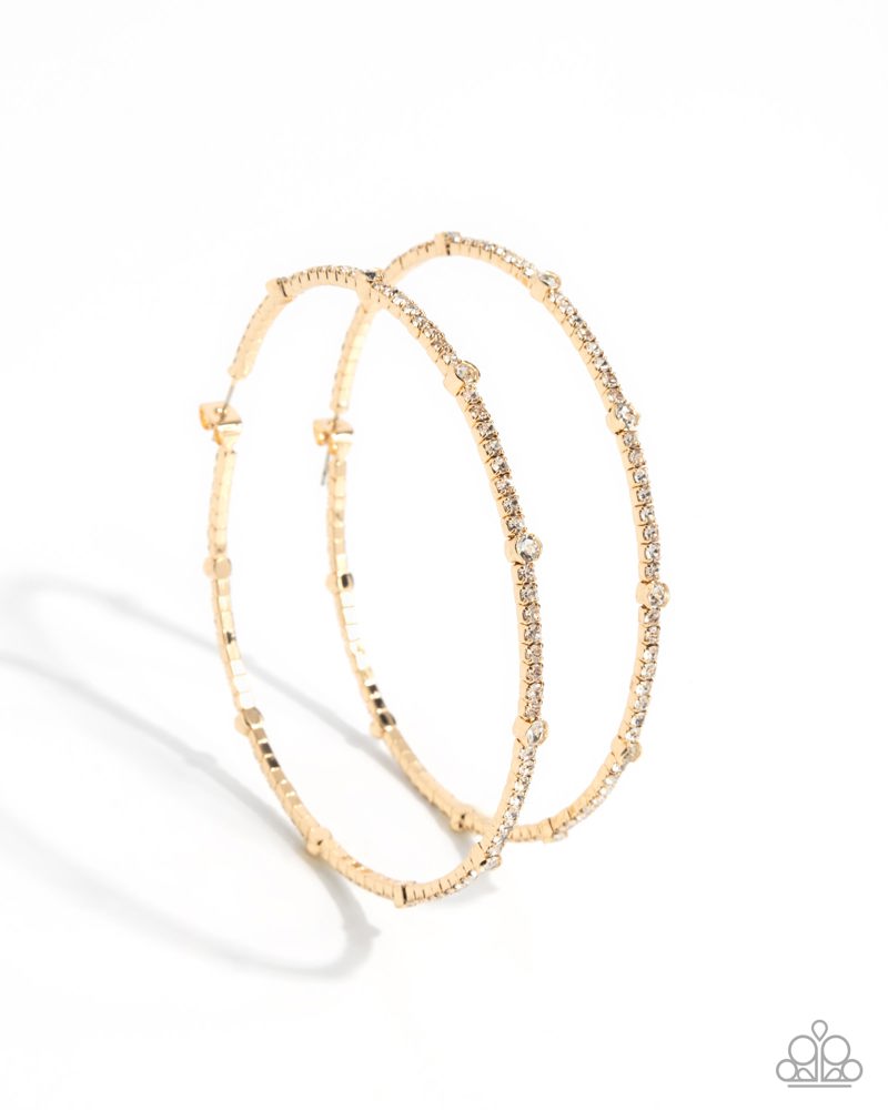 Sensational Squares Earrings - Gold image 2