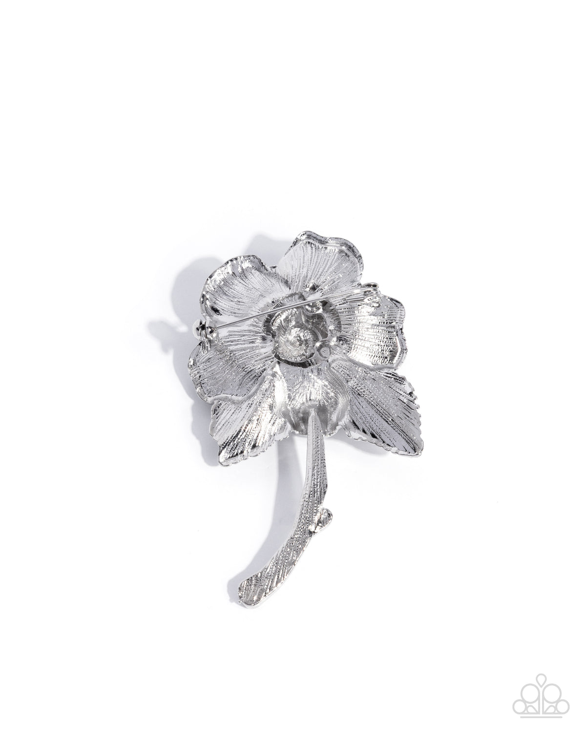 Refulgent Rose - Silver Brooch | Paparazzi Accessories