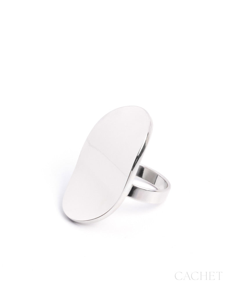 Gleam - Rhodium Ring Size-9