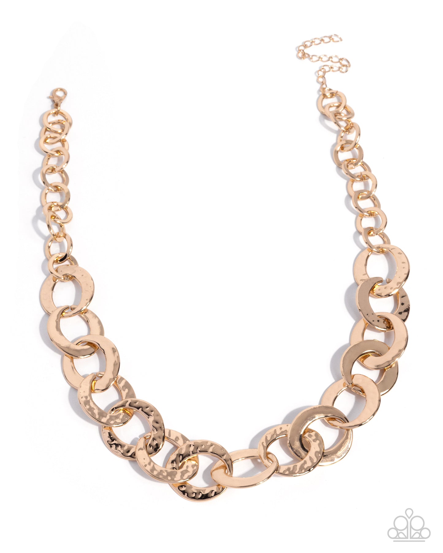 Trendy Takedown Necklace - Gold image 3
